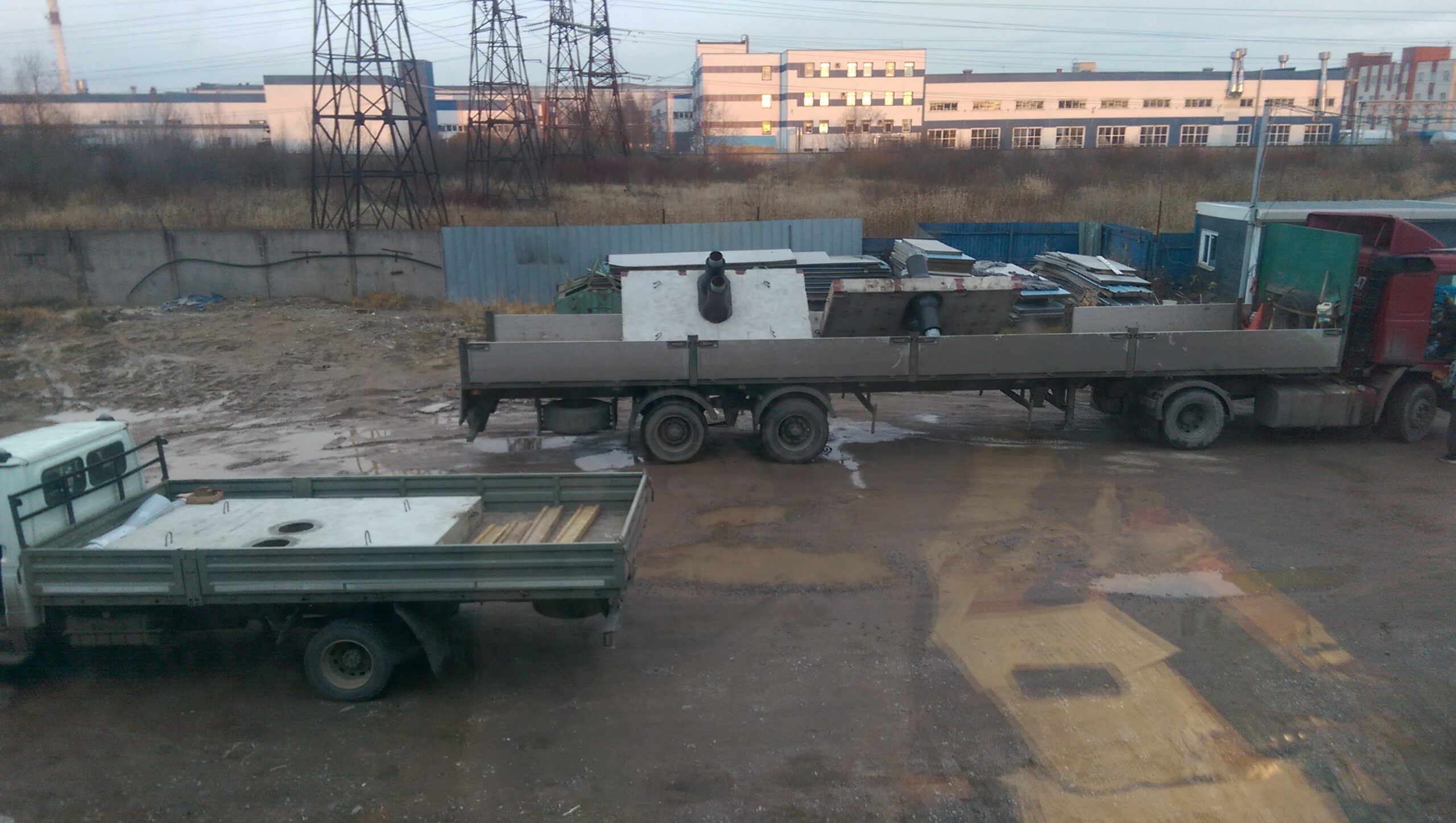 Отгрузка неподвижных щитовых опор ЛТР