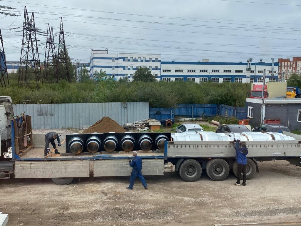 Контроль погрузочных работ продукции в ППУ изоляции ЛТР