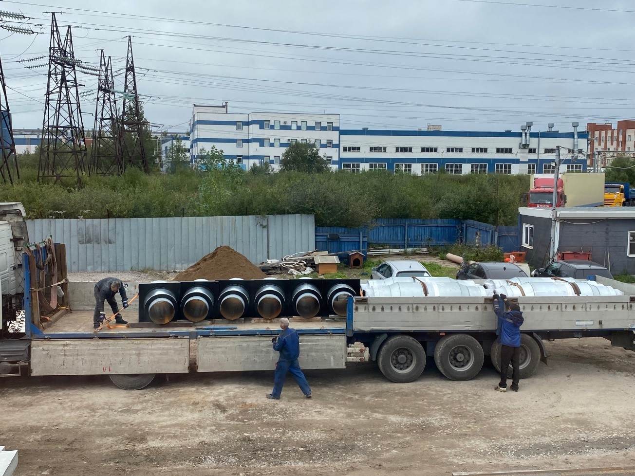 Контроль погрузочных работ продукции в ППУ изоляции ЛТР